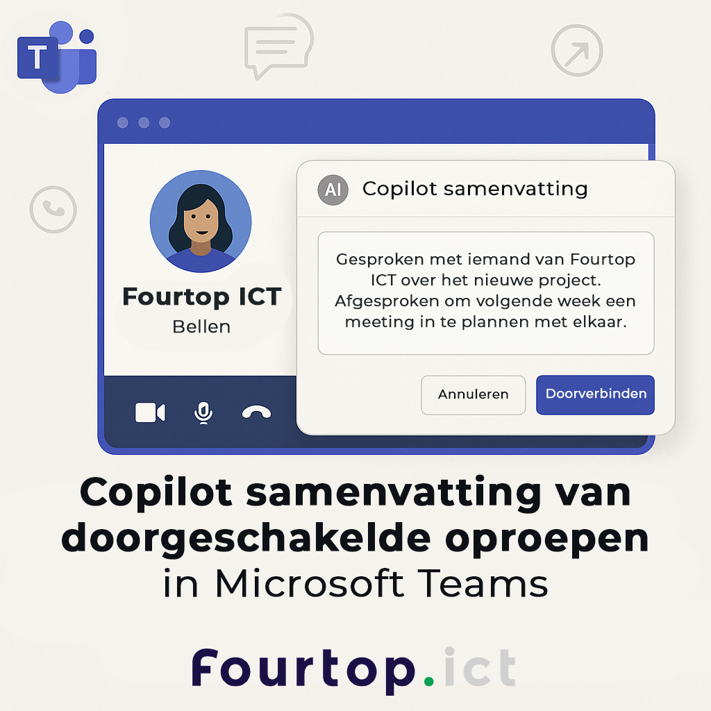Microsoft Teams Tip | Copilot summary for transferred calls | Fourtop ICT